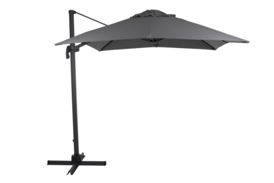 Linz frihängande parasoll Antracit/grå