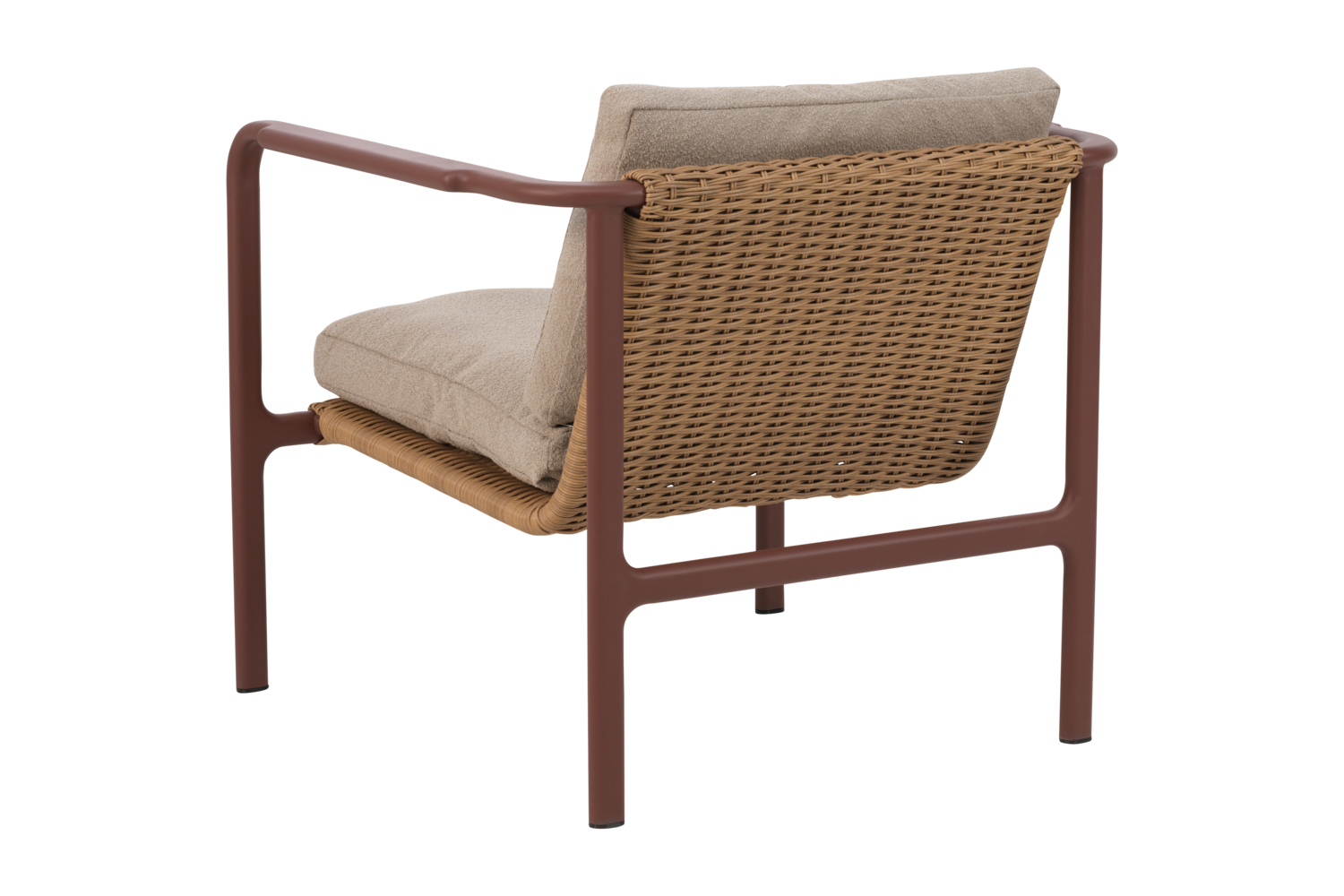 Motty fåtölj Zin Red/Teddy Beige