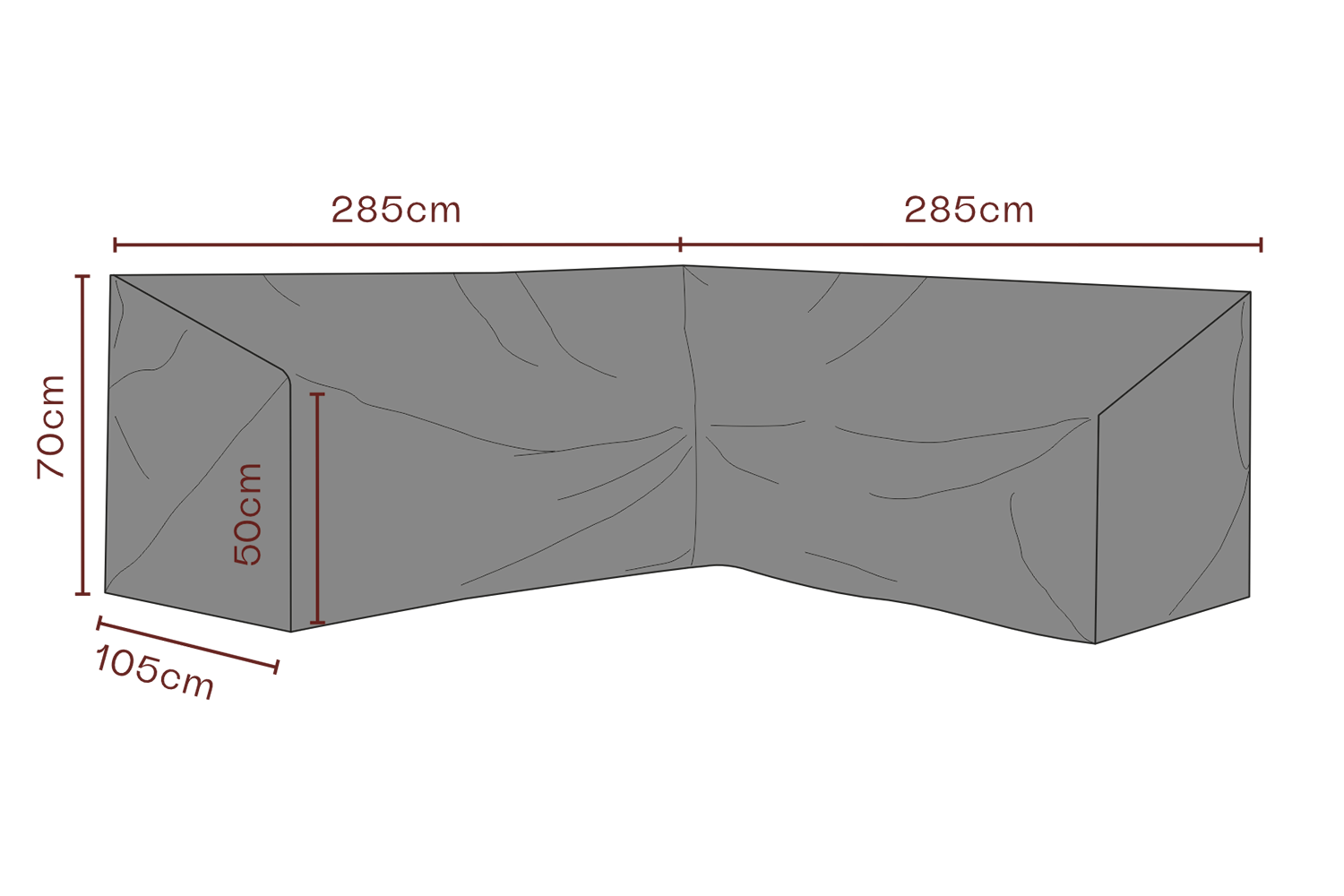 Möbelskydd hörnsoffa Svart - Vattentät
