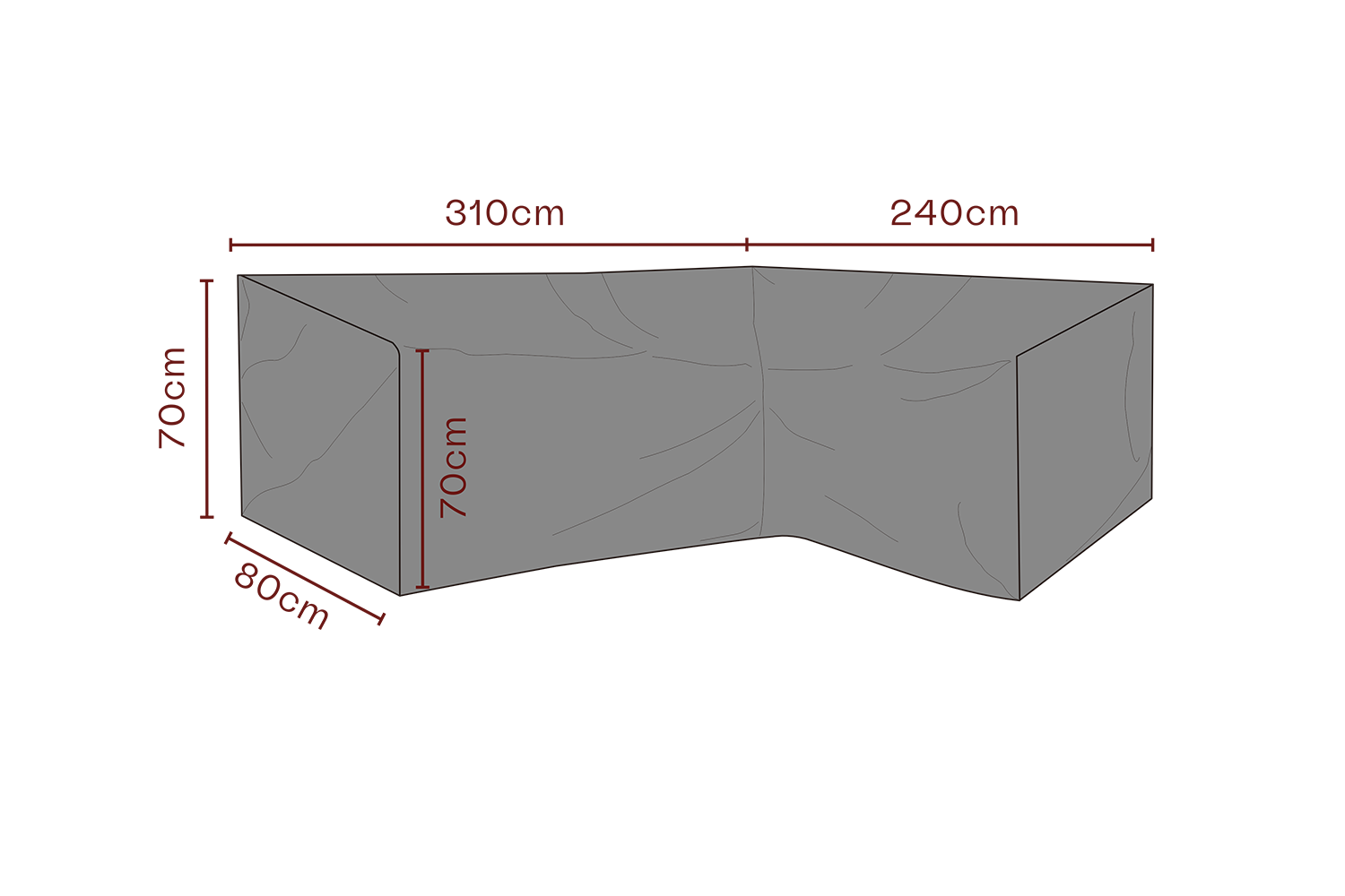 Möbelskydd hörnsoffa Svart - Andas