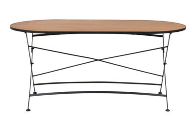 Brewer matbord Svart/teak