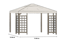 Tak paviljong Beige