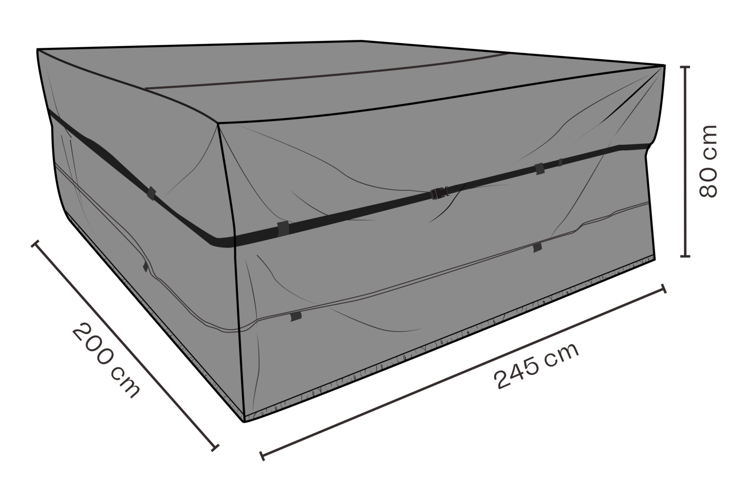 Möbelskydd matgrupp Svart - Andas