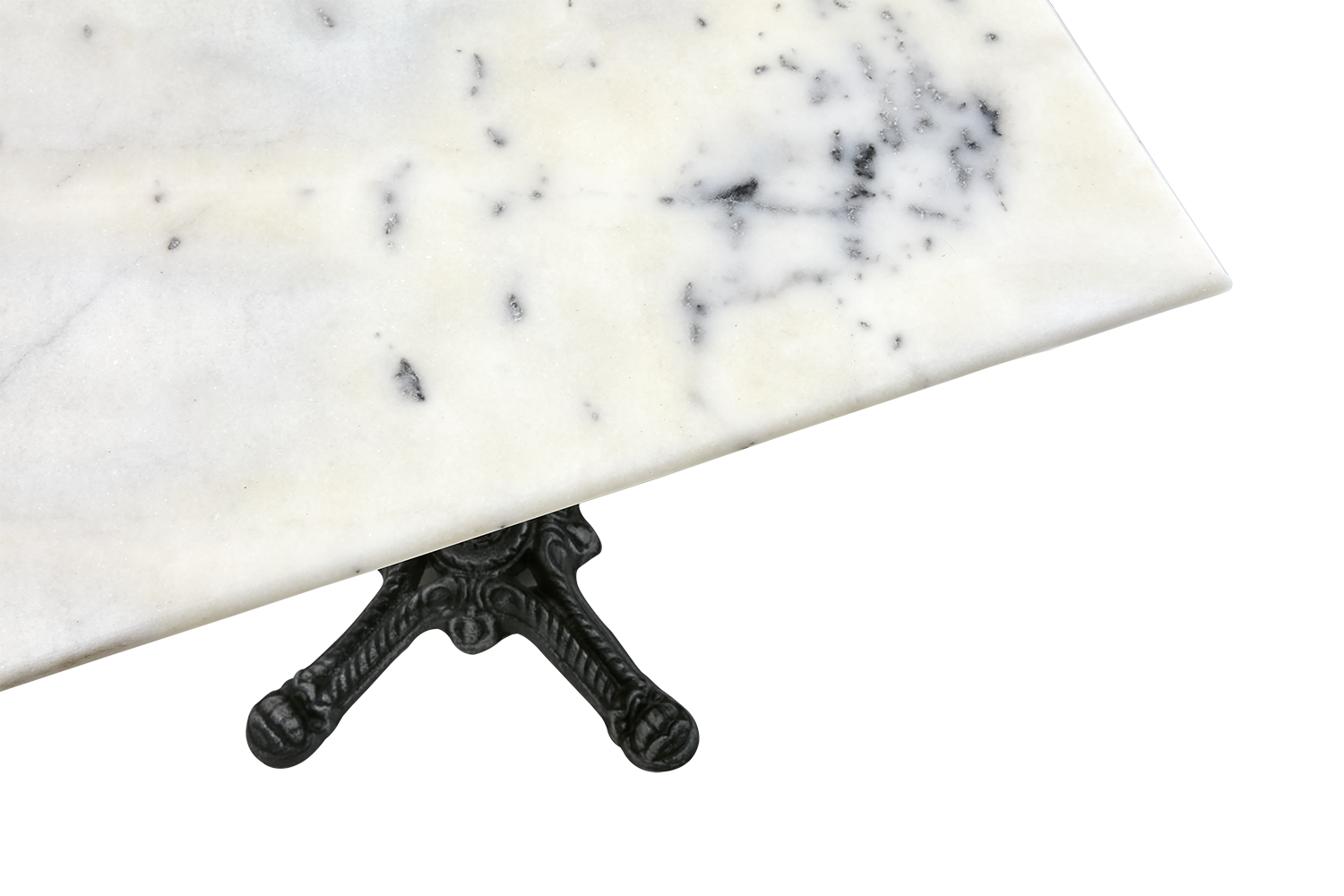 Loire cafébord Vit/svart