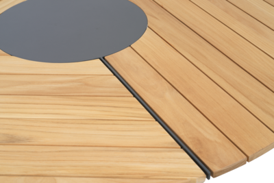 Peace Wood matbord Antracit/Teak