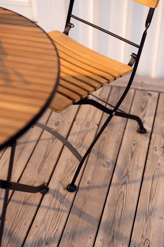 Brewer matstol Svart/teak