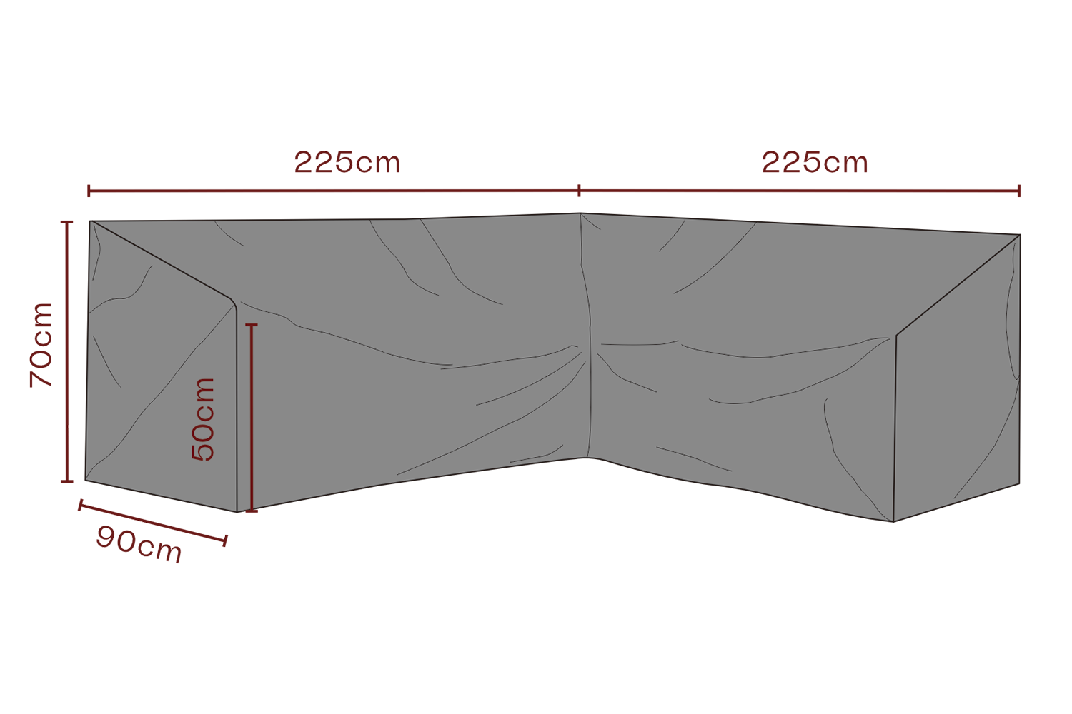 Möbelskydd hörnsoffa Svart - Andas