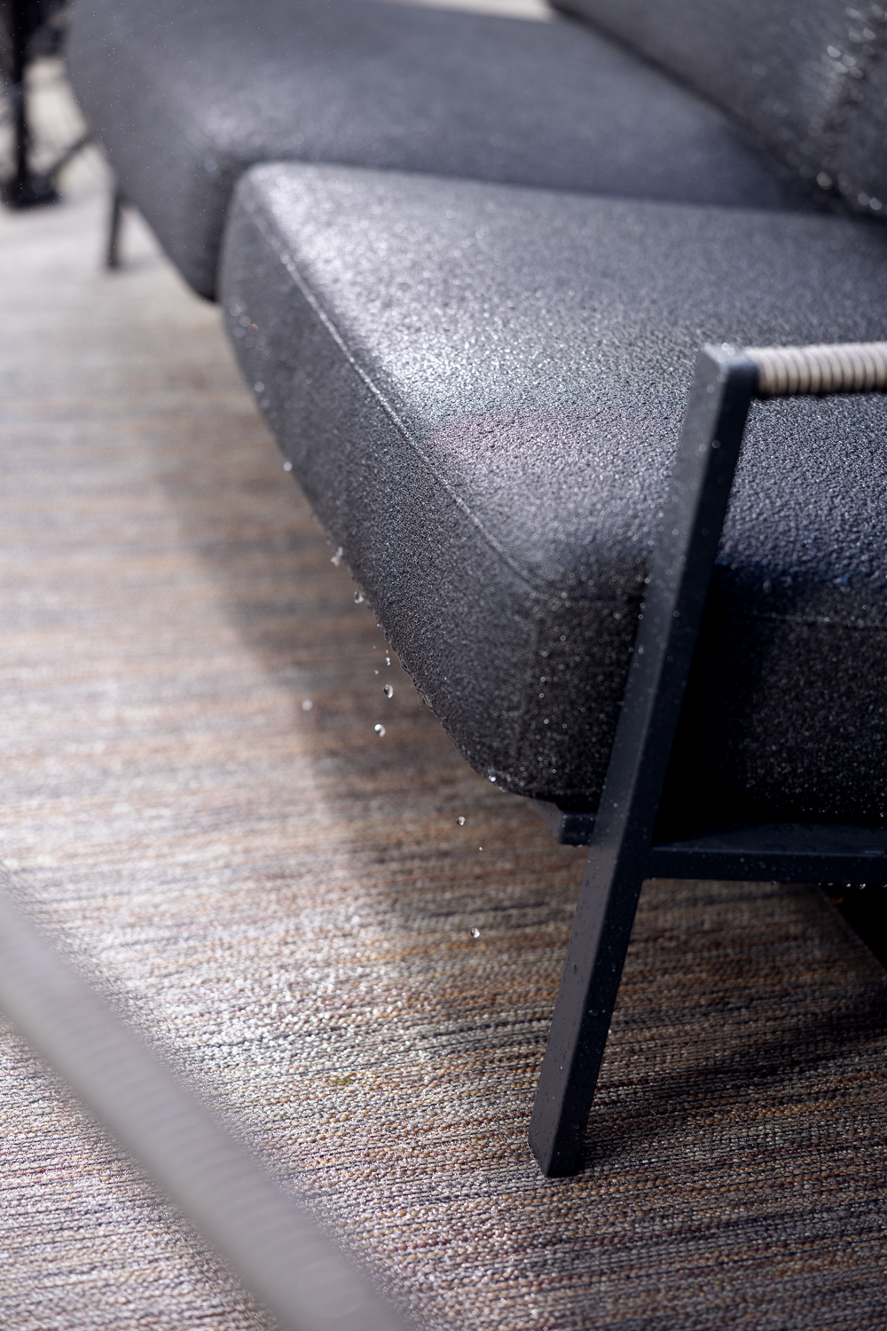 Lyra 2,5-sits soffa Svart/Teddy Black