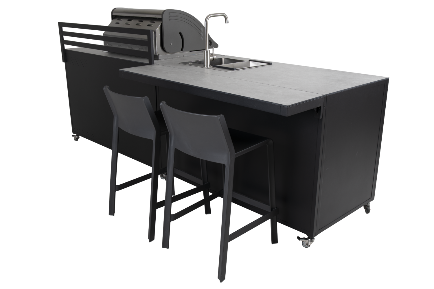 Fornax utekök Svart/teak