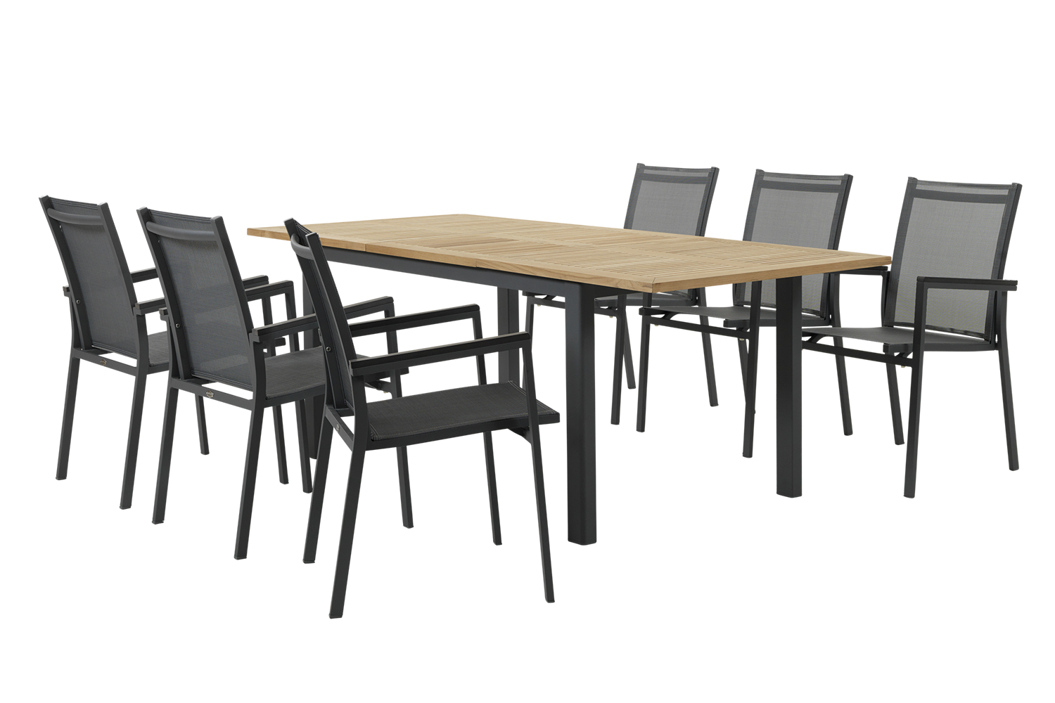 Lyon & Avanti matgrupp svart/teak