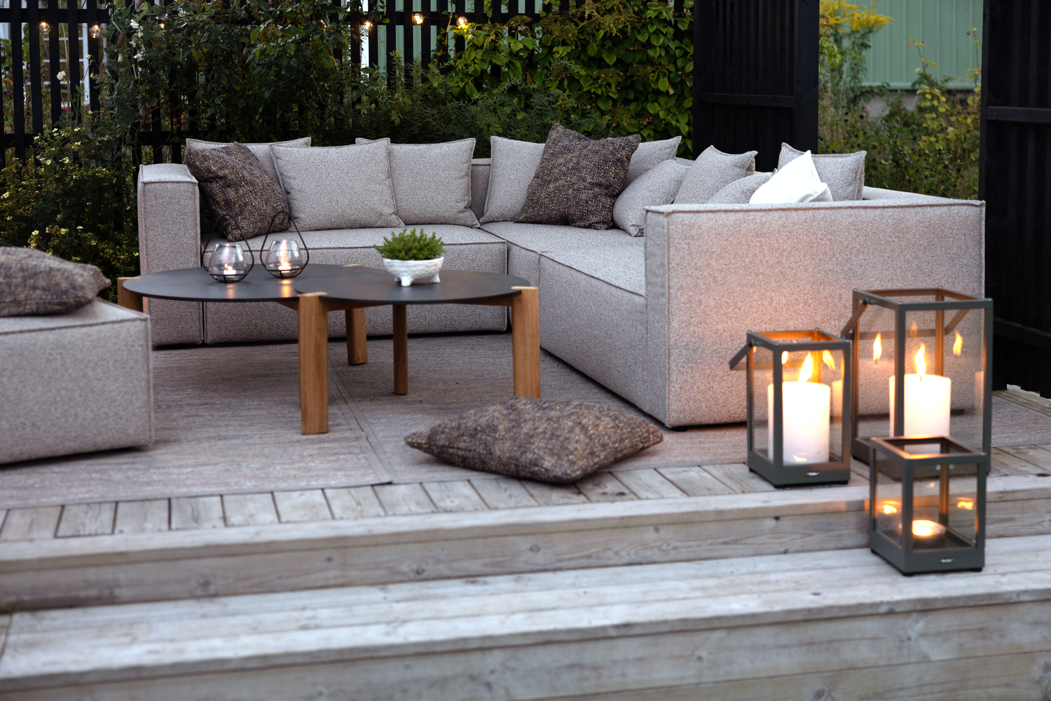 Muki ottoman Light Taupe