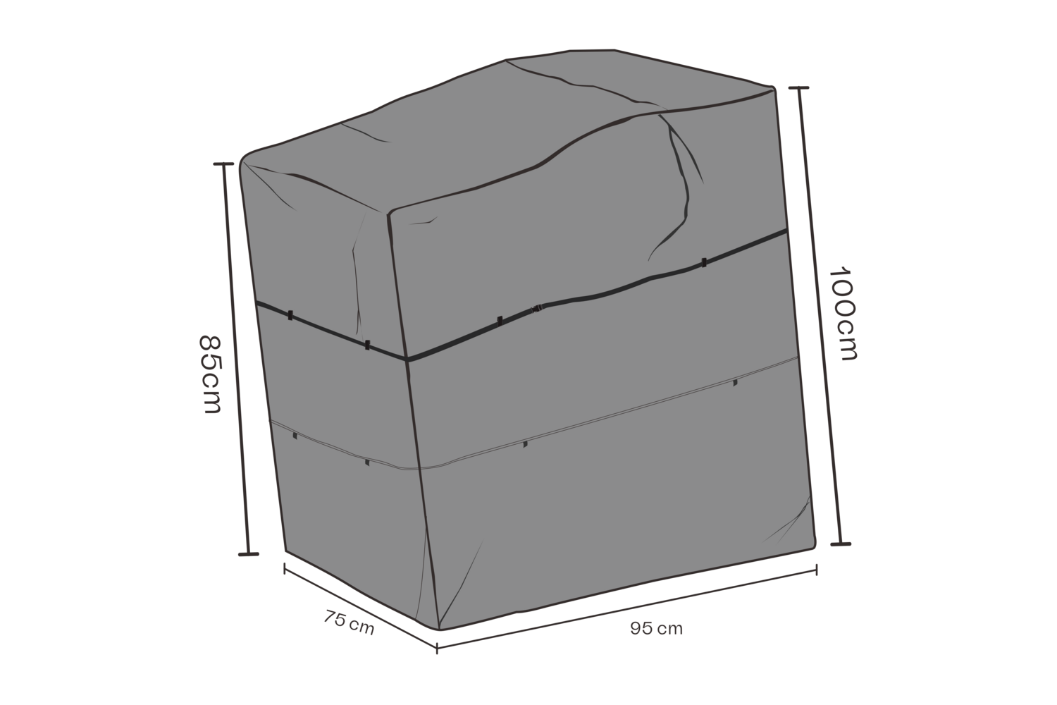 Möbelskydd recliner Svart - Vattentät