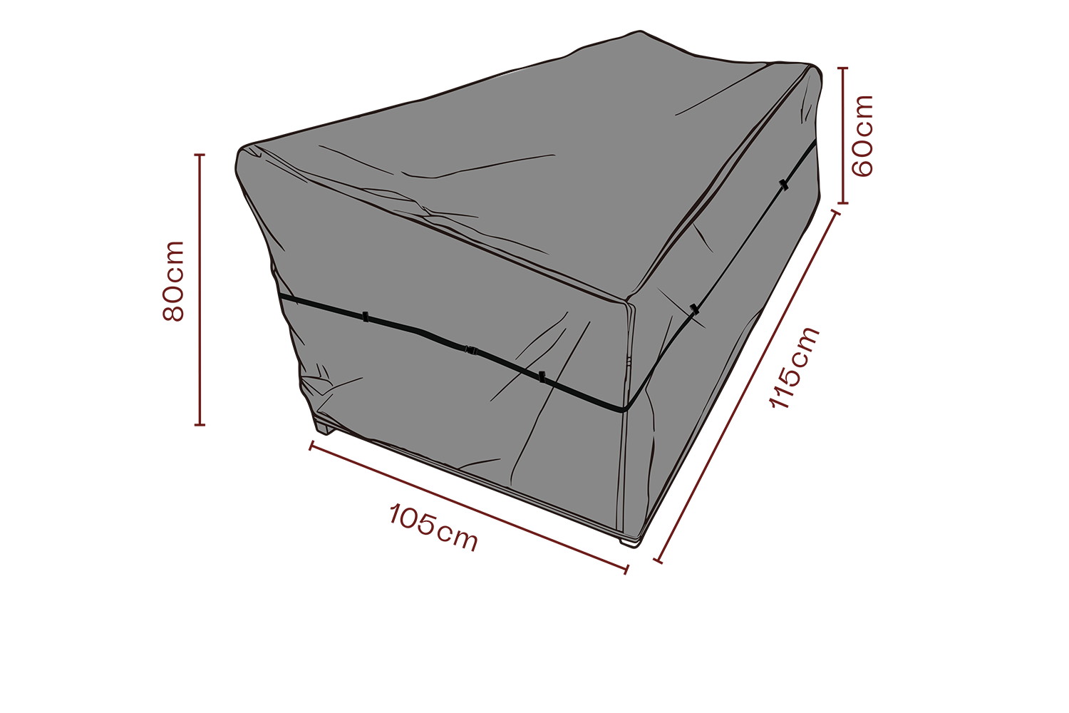 Möbelskydd fåtölj Svart - Andas