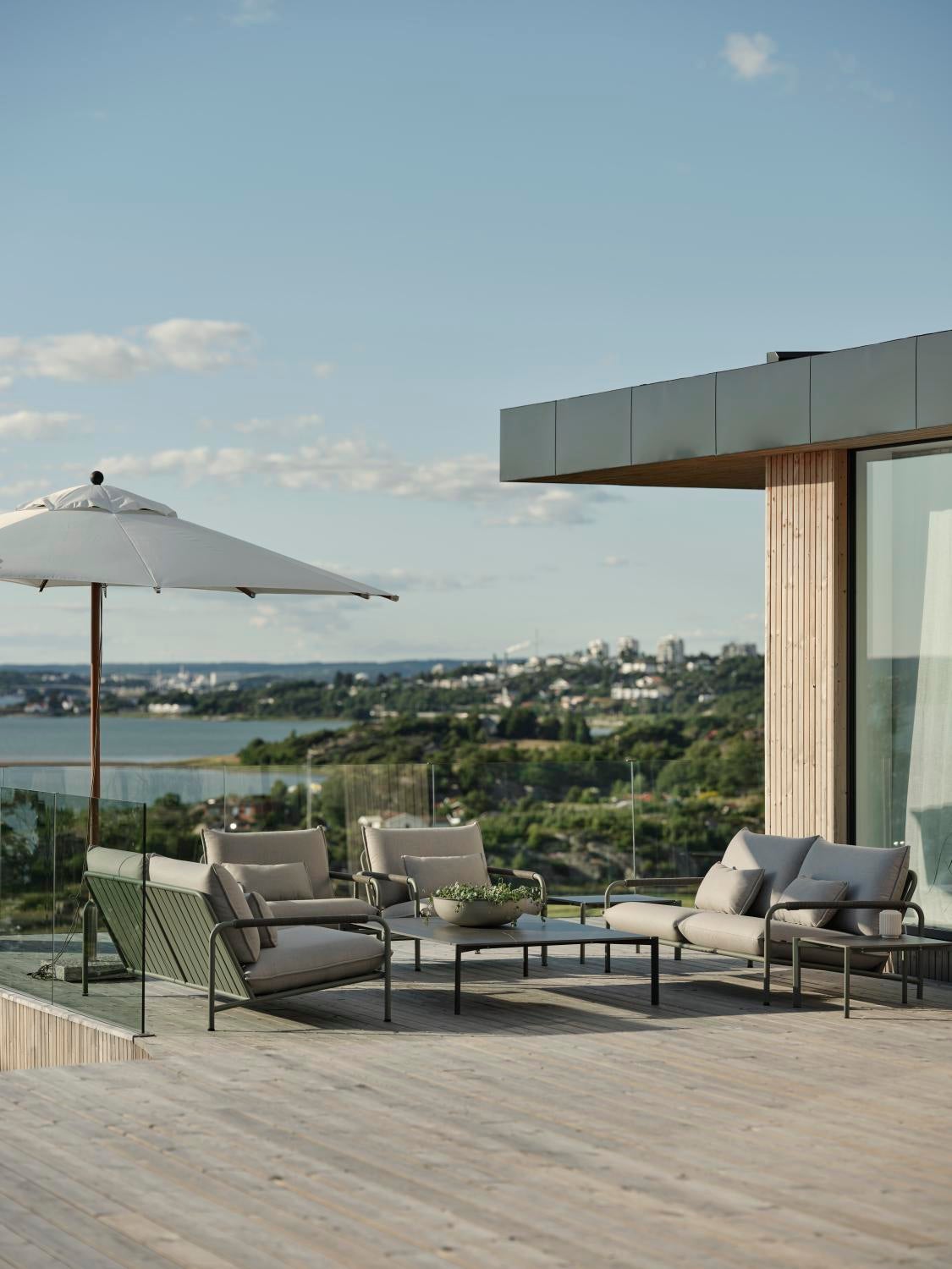 Hallavara soffbord Dusty Green/grå