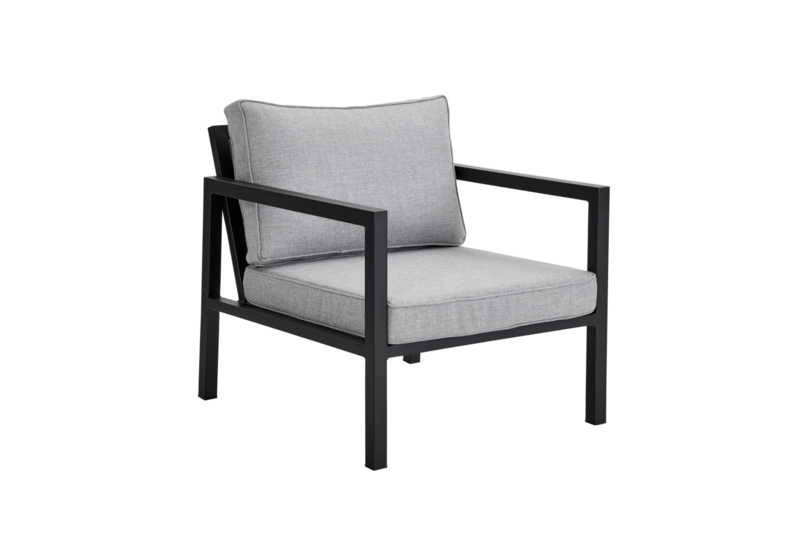 Belfort fåtölj Svart/Pearl Grey