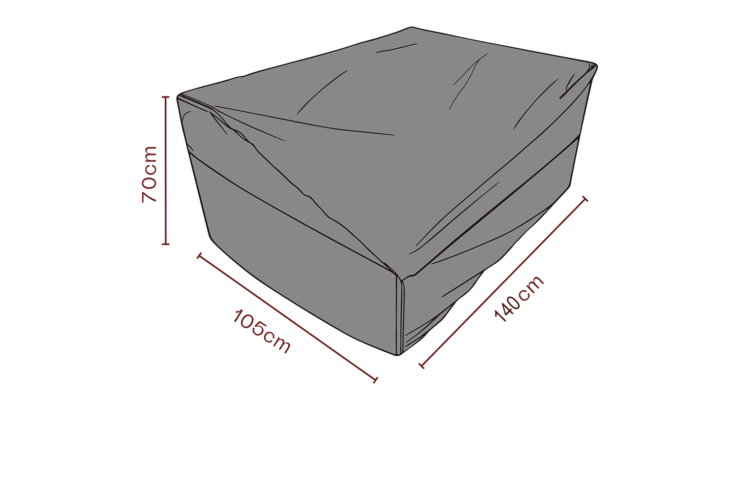 Möbelskydd soffa Svart - Andas