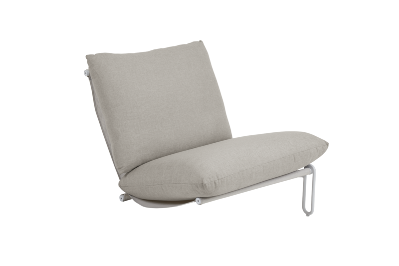 Blixt sittdel Vit/Cley beige