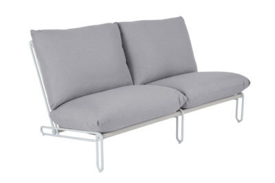 Blixt sittdel Vit/Sky grey