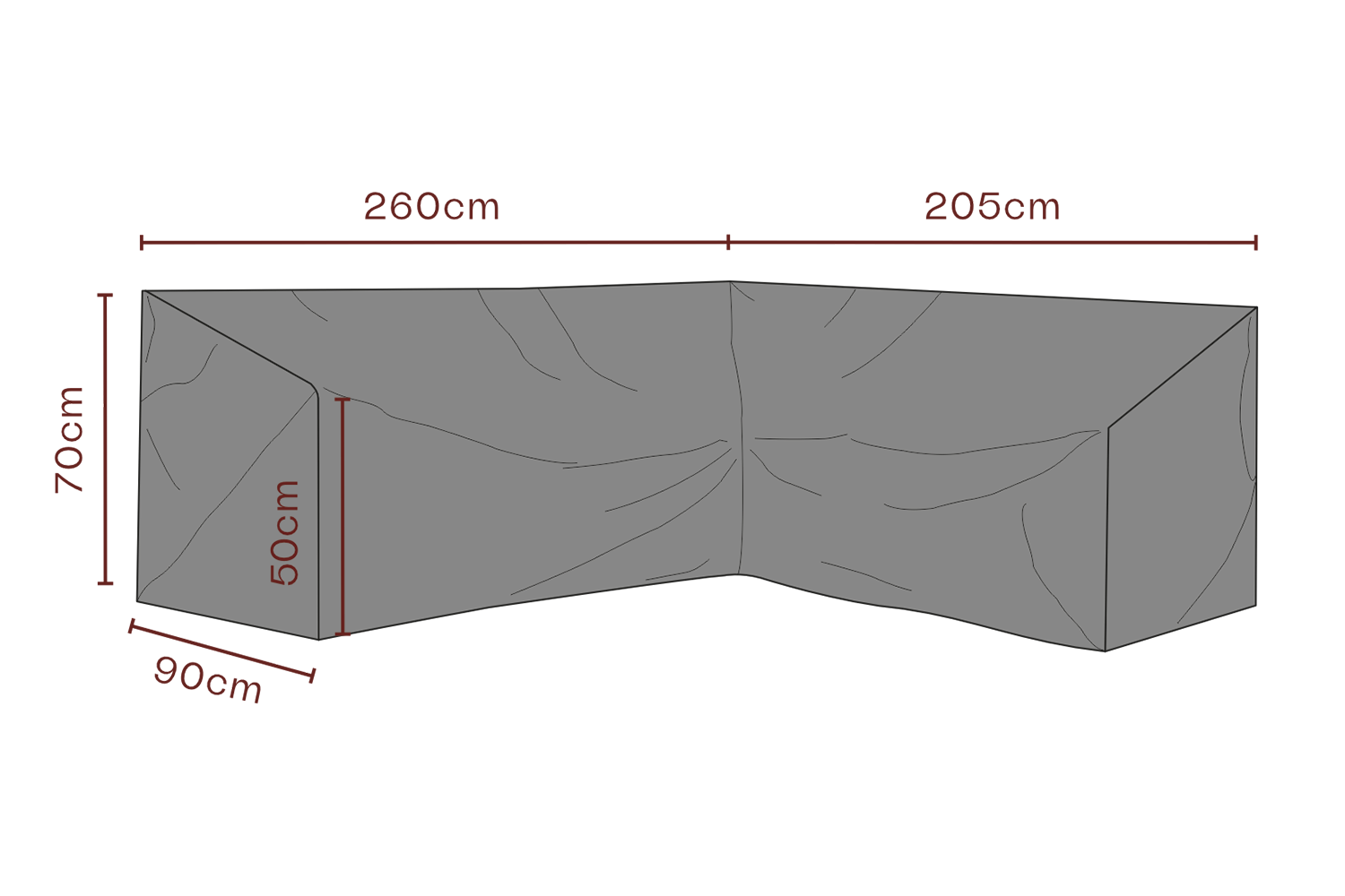 Möbelskydd hörnsoffa Svart - Andas