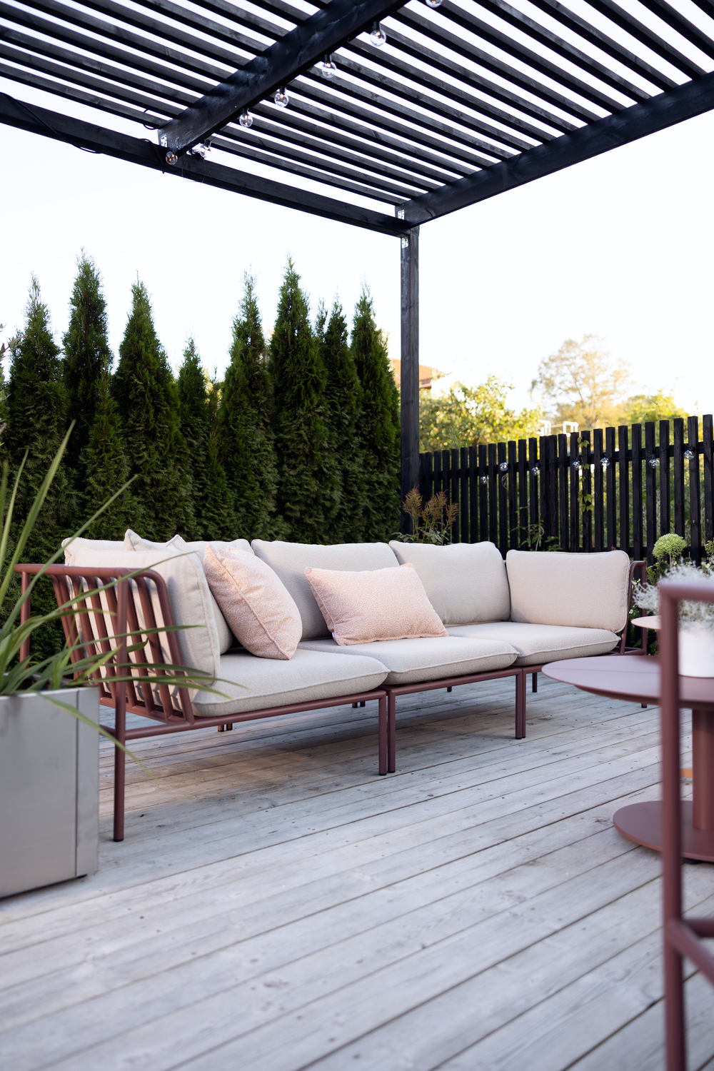 Collier mittdel Zin Red/Teddy Beige