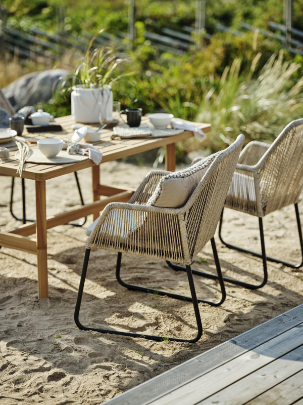 Midway karmstol Beige