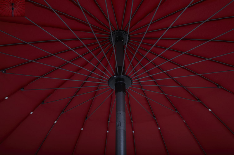 Shanghai parasoll Röd