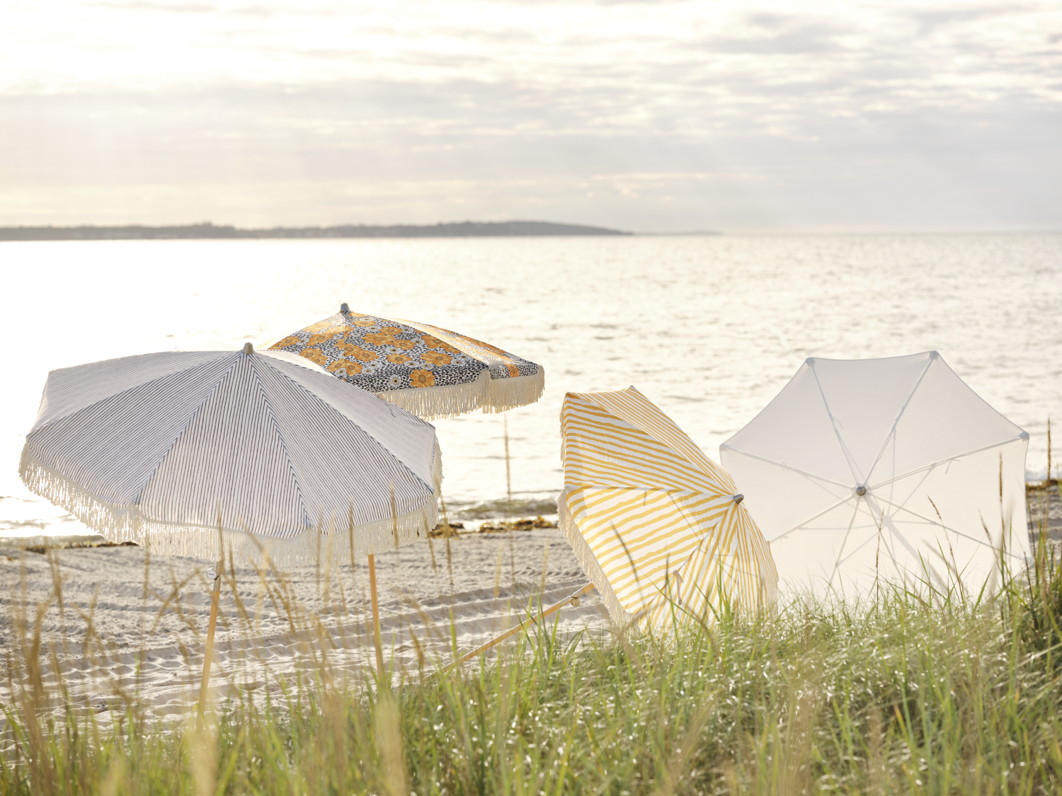 Gatsby parasoll Yellow Stripe