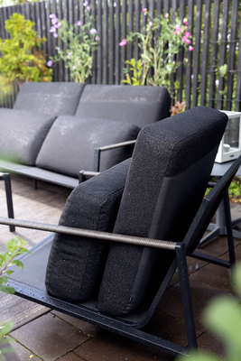 Lyra fåtölj Svart/Teddy Black