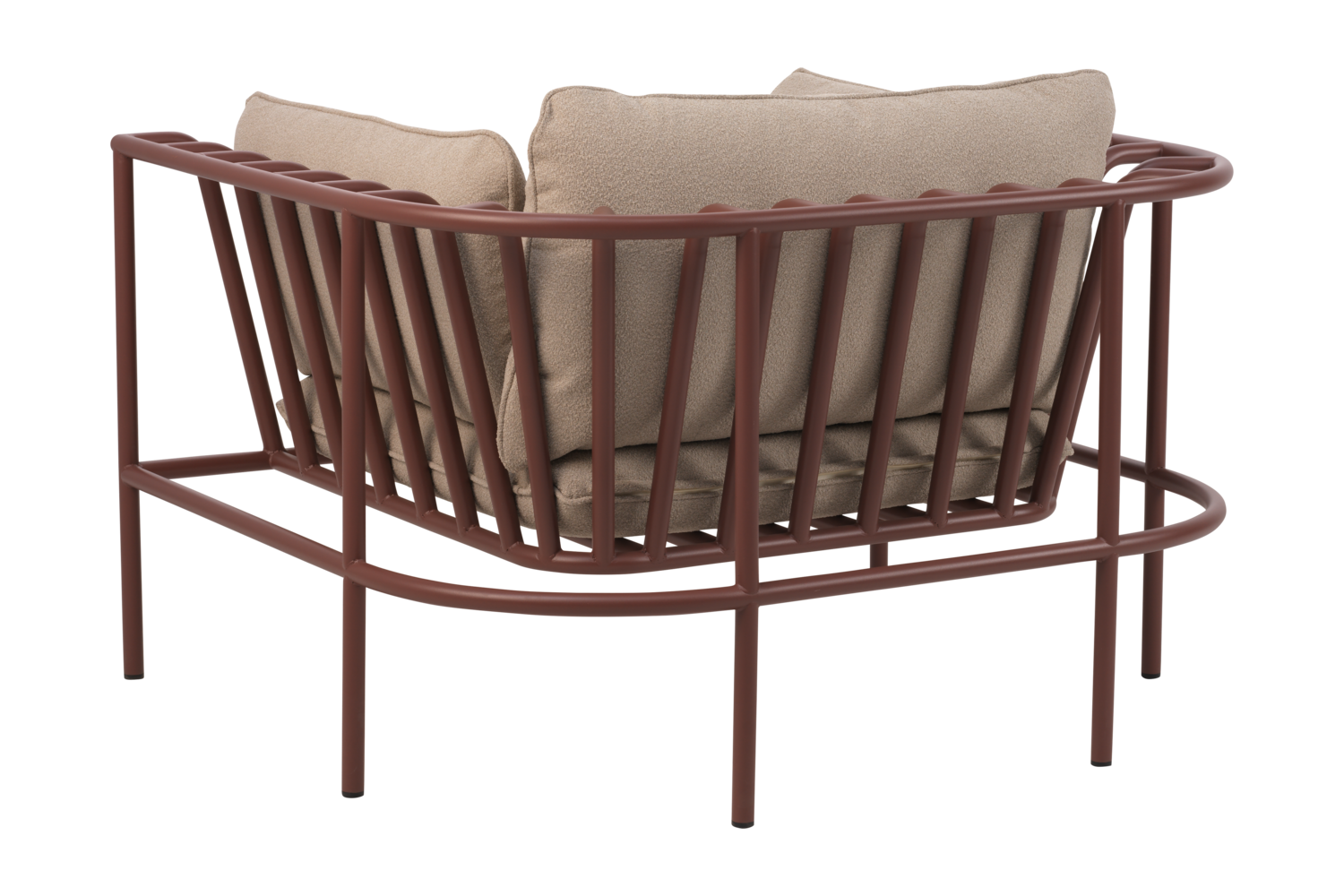 Collier fåtölj Zin Red/Teddy Beige