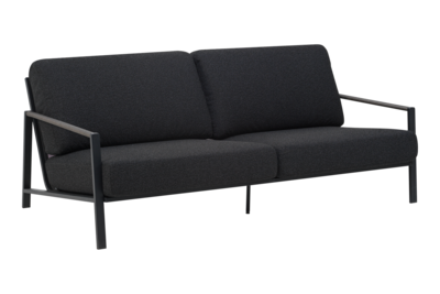 Lyra 2,5-sits soffa Svart/Teddy Black