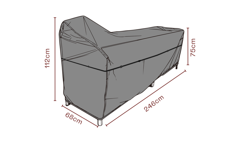 Möbelskydd utekök Svart