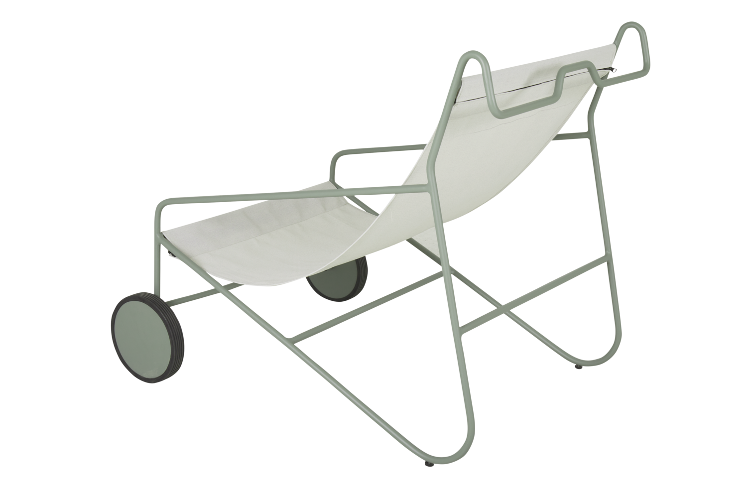 Poul Chair loungefåtölj Dusty green/Off-white