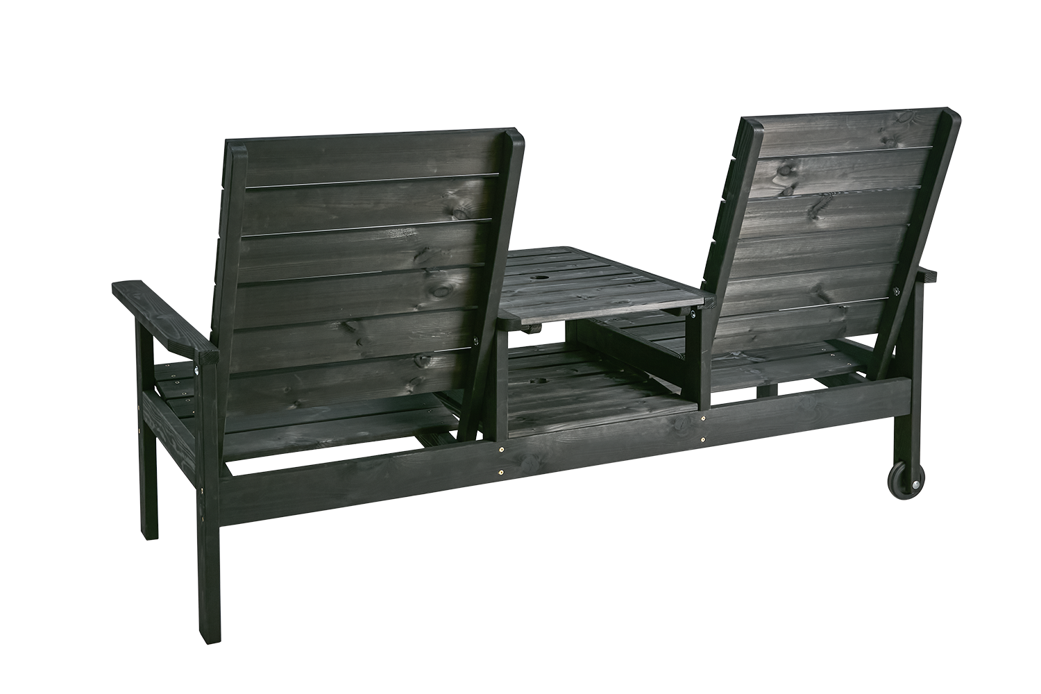 Du & Ja 2-sitssoffa Svart