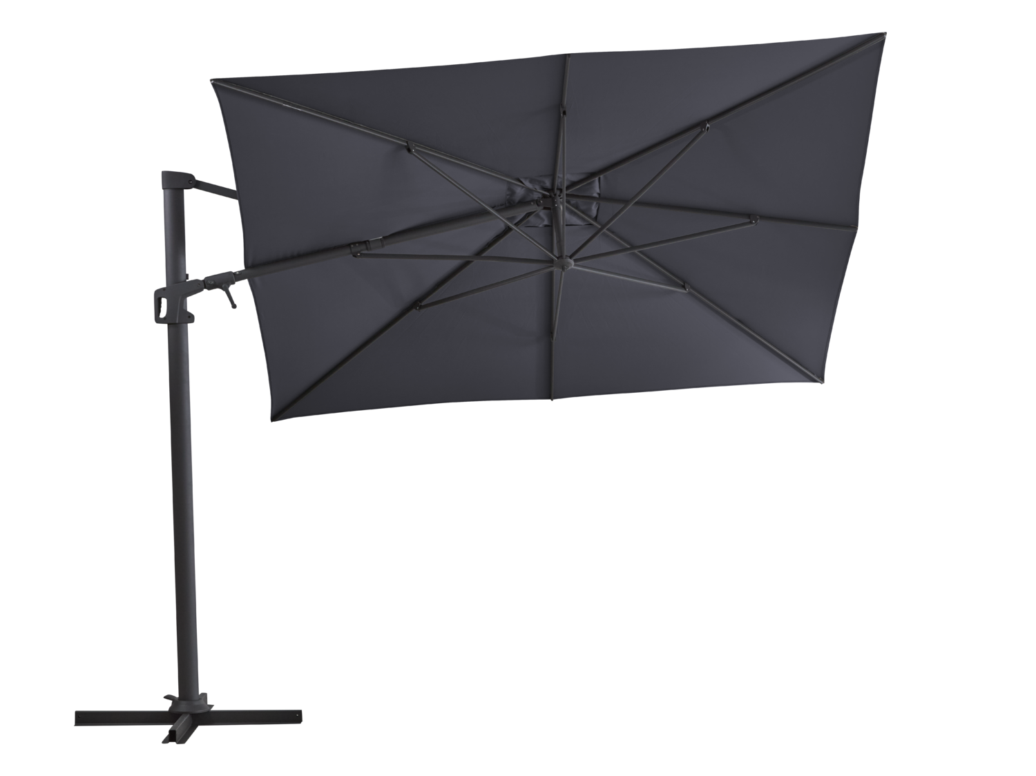 Vinovo frihängande parasoll Antracit/Grå