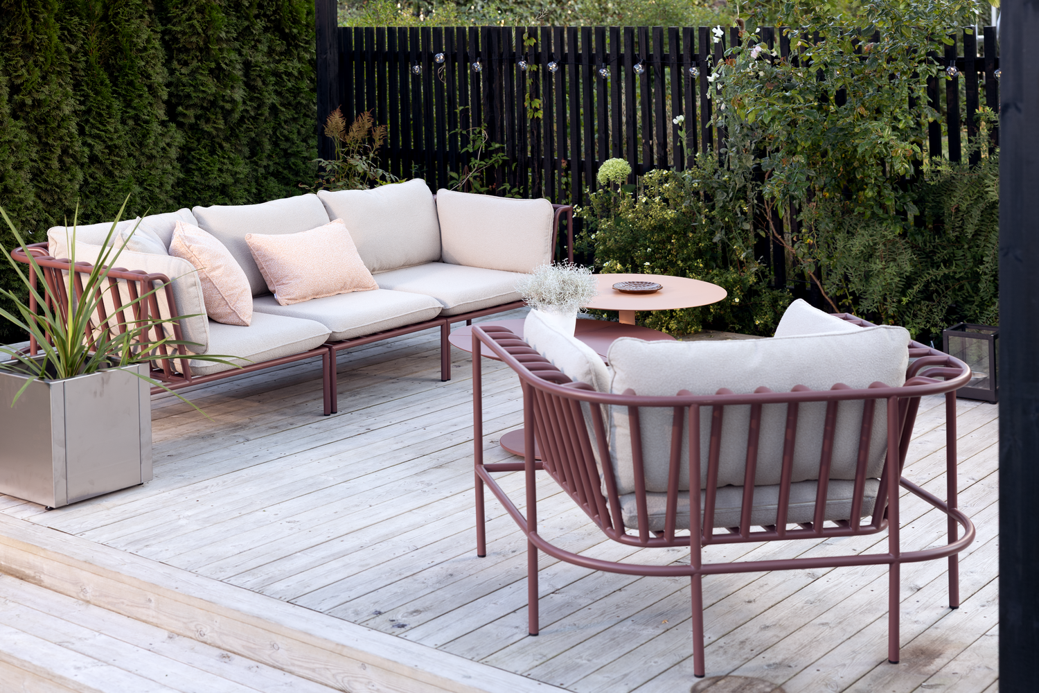 Collier fåtölj Zin Red/Teddy Beige