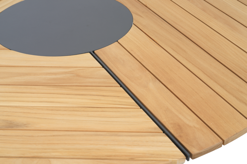 Peace Wood matbord Antracit/Teak