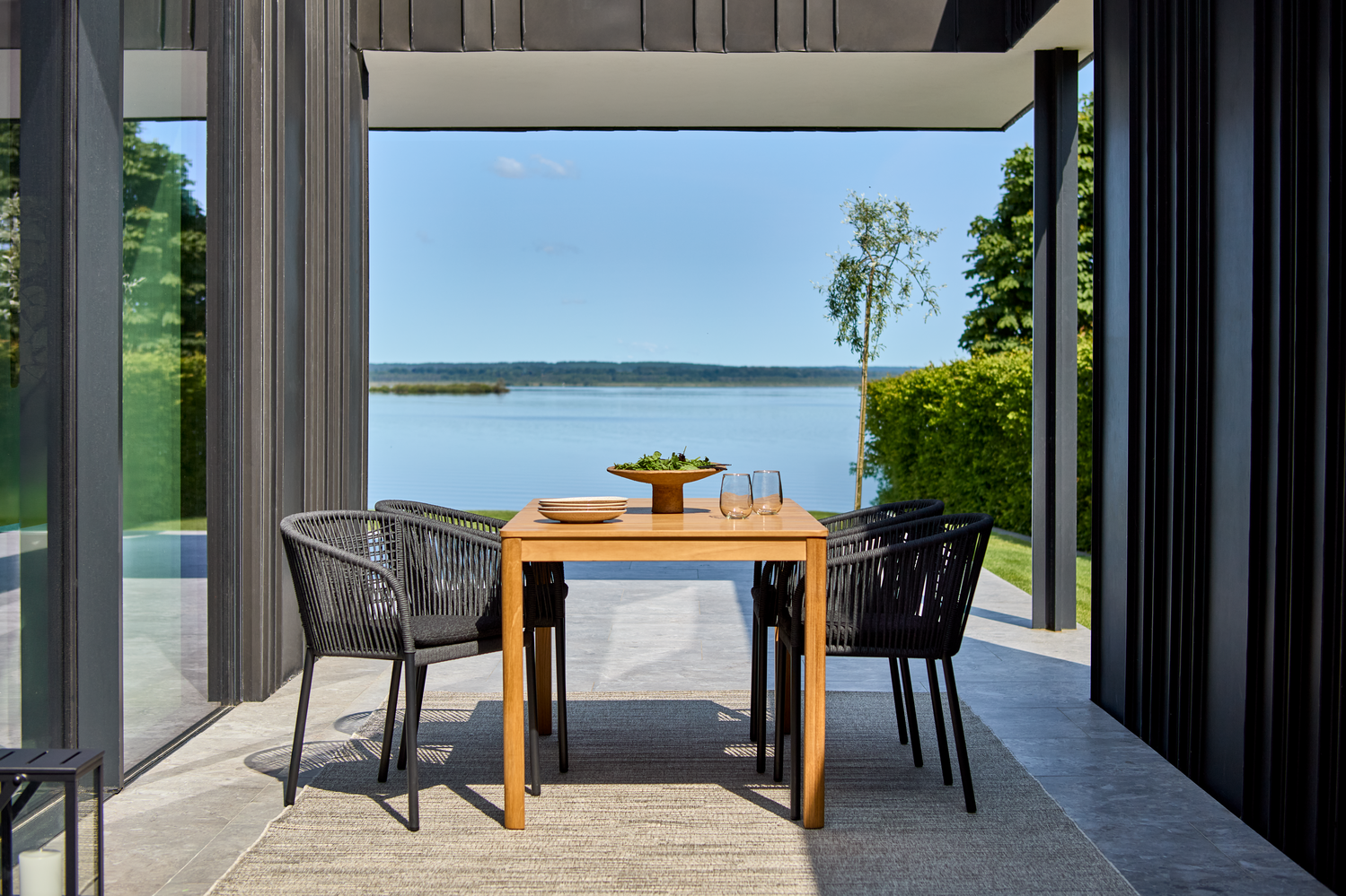 Delta karmstol Svart/Teddy Black