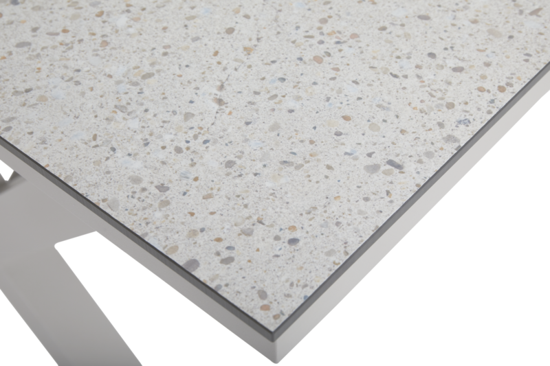 Hillmond matbord Khaki/Terrazzo