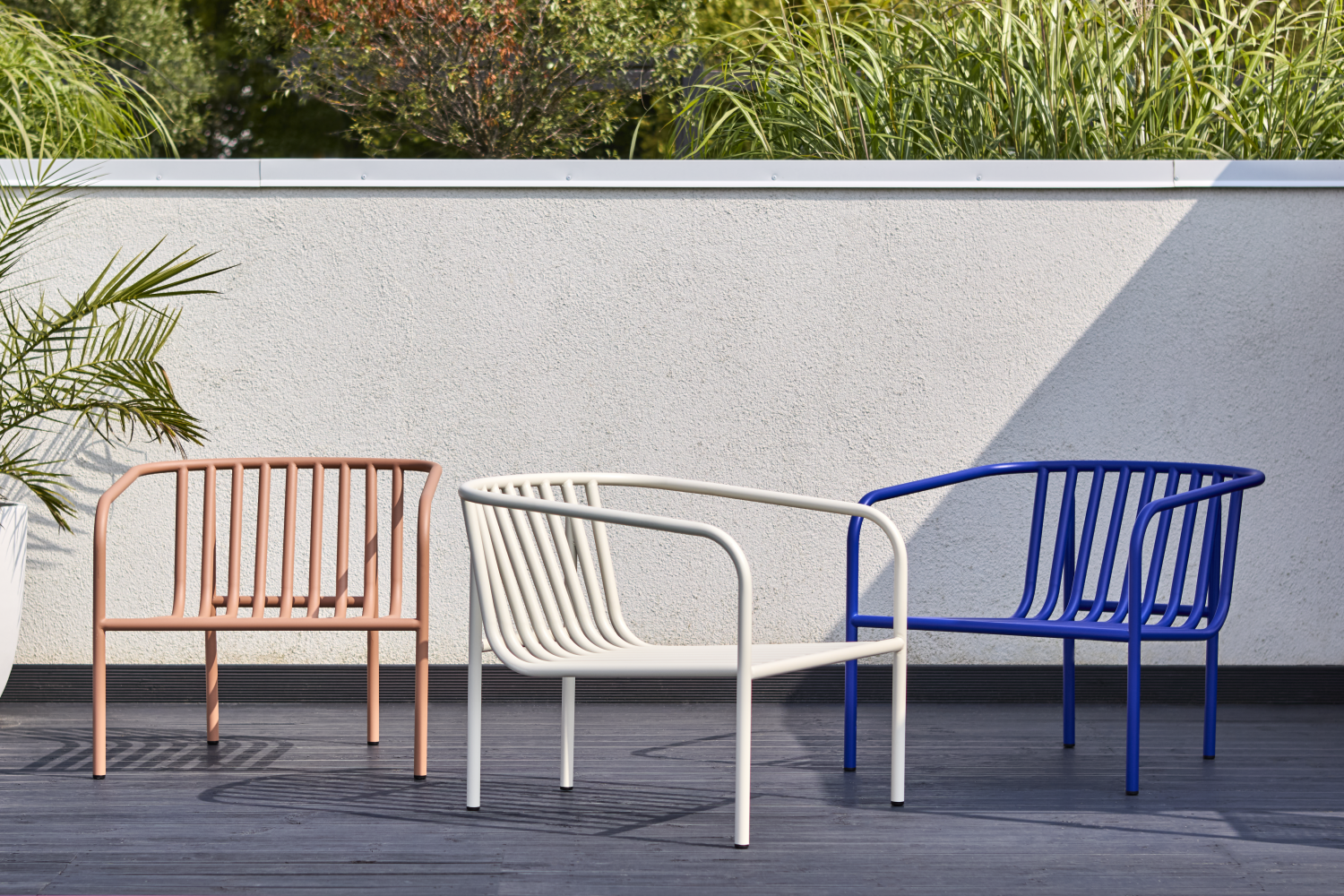 Bendt fåtölj Indigo Blue/Teddy Beige