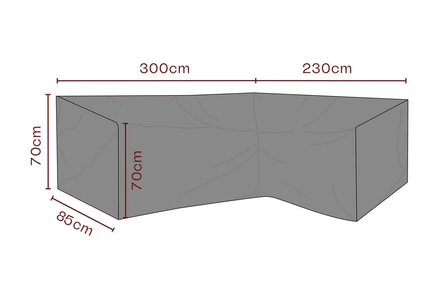 Möbelskydd hörnsoffa Svart - Andas