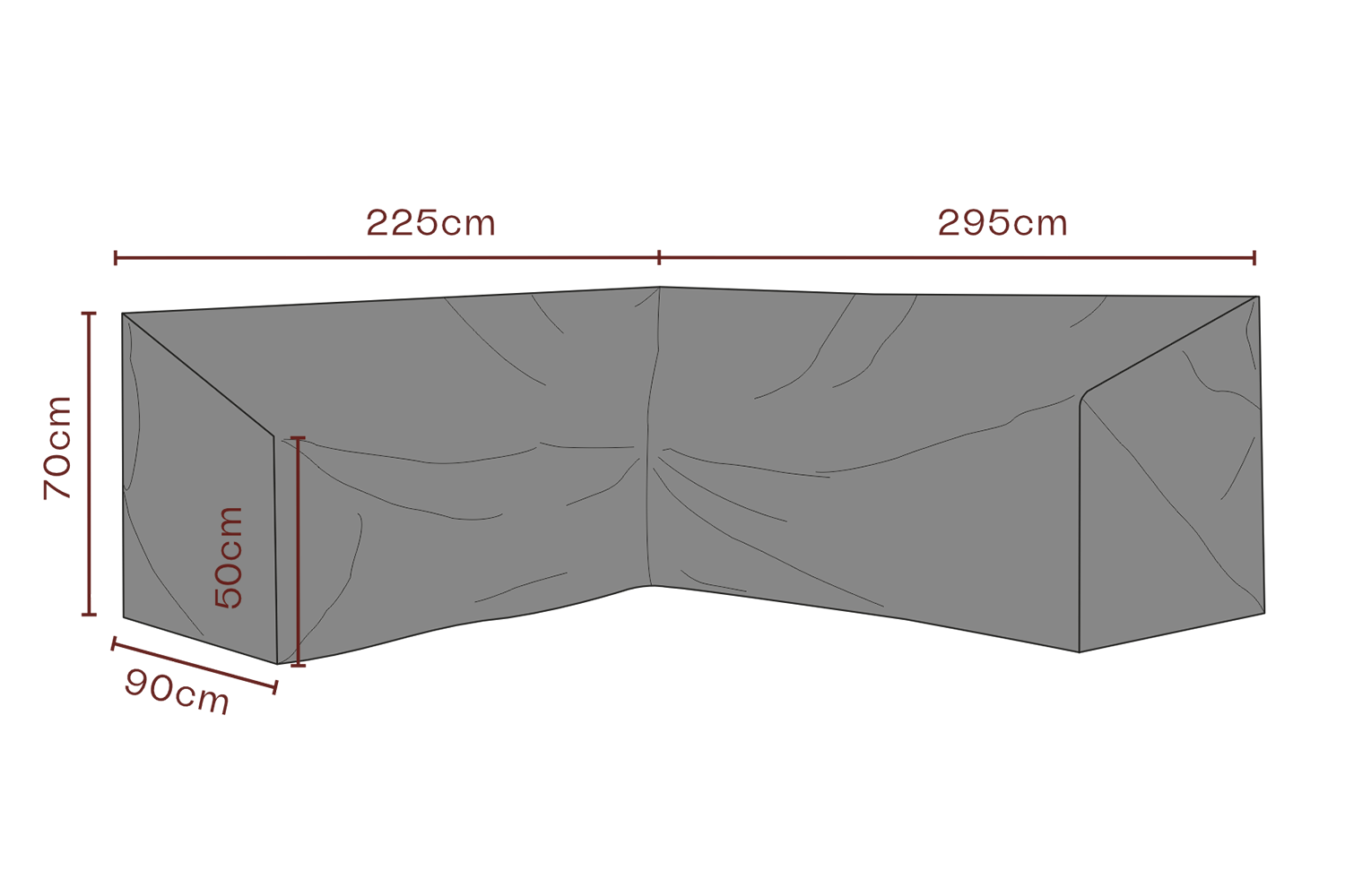 Möbelskydd hörnsoffa Svart - Andas