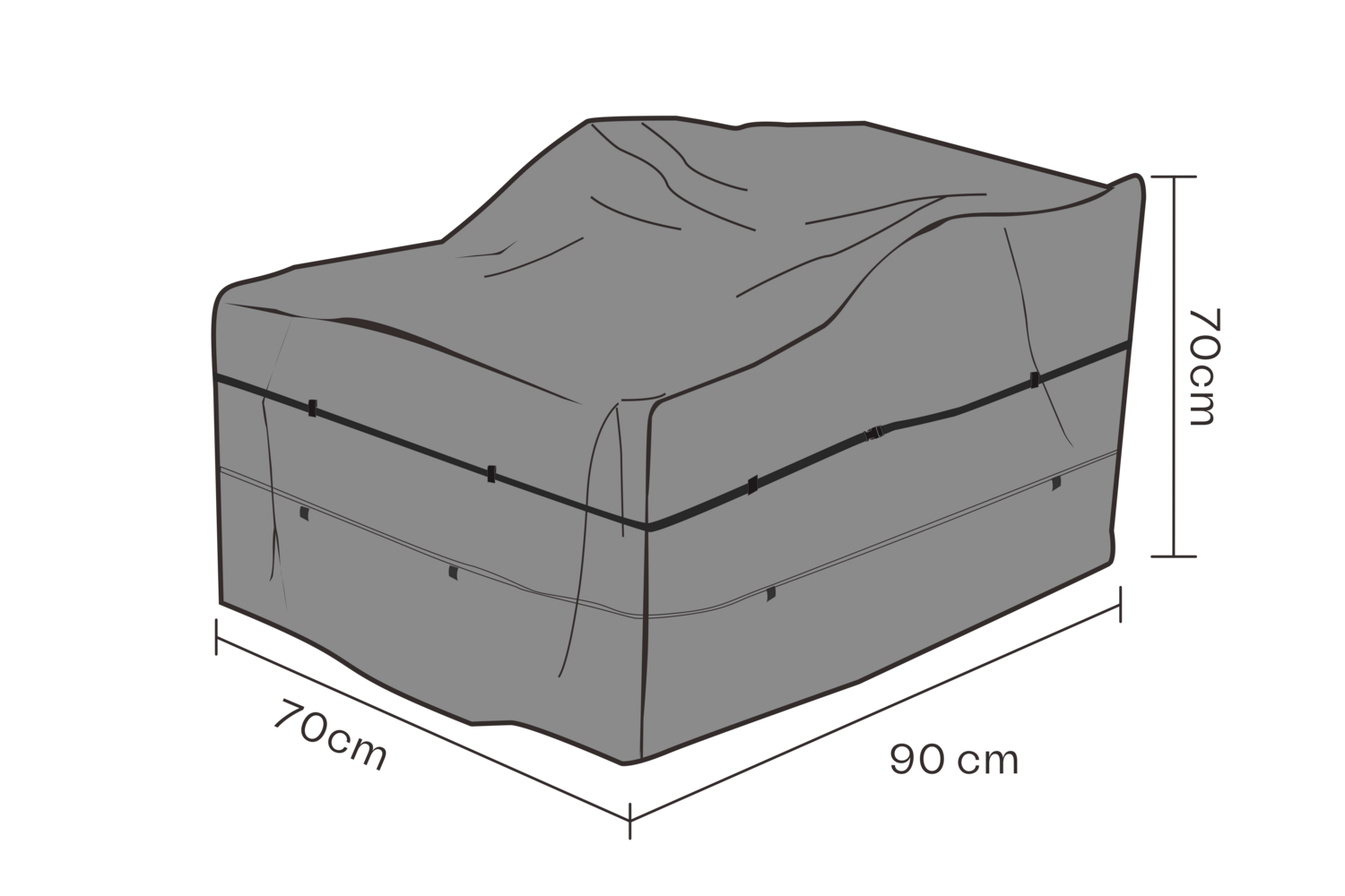 Möbelskydd fåtölj Svart - Andas