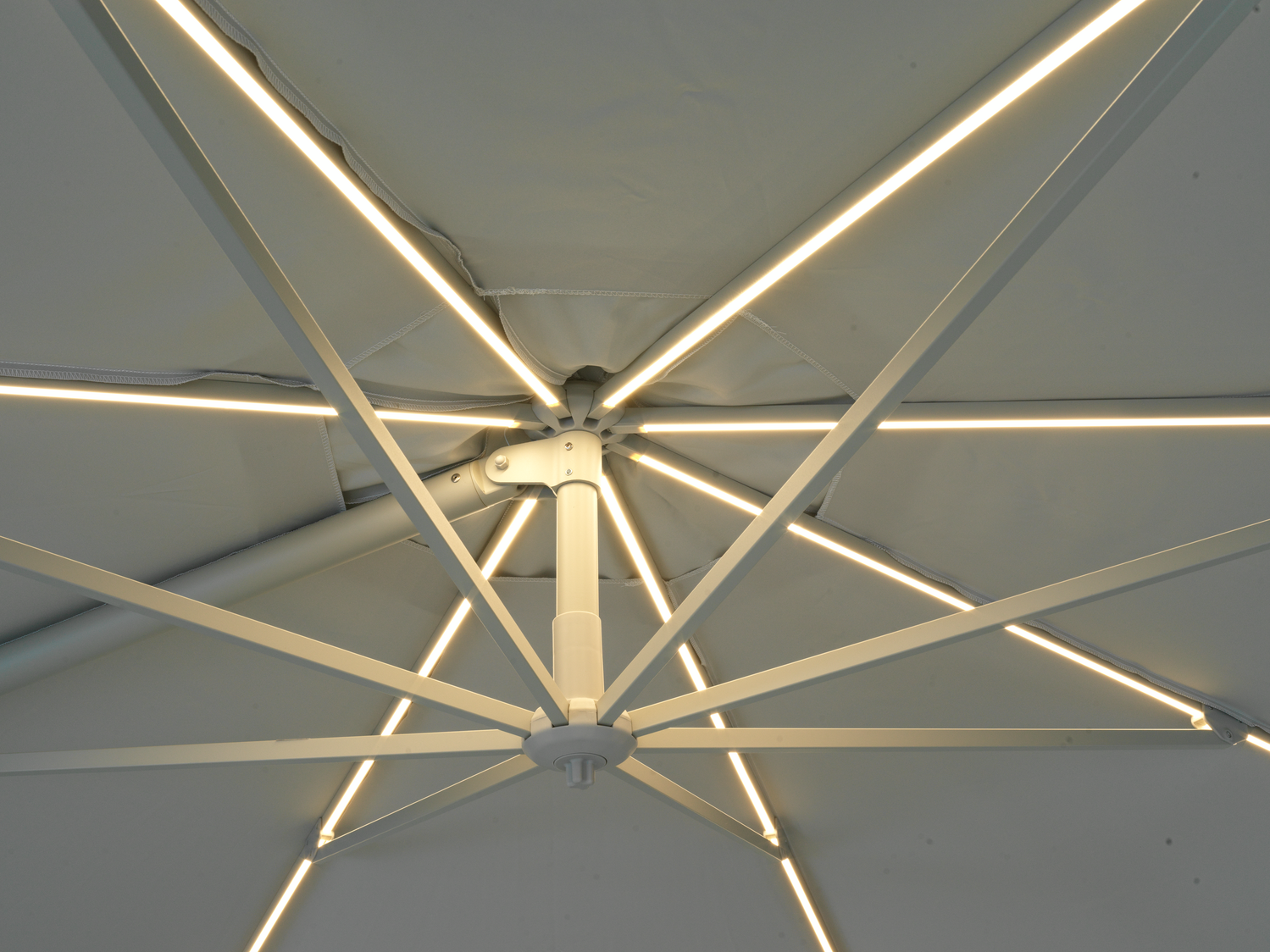 Cilento parasoll Light Grey/Khaki