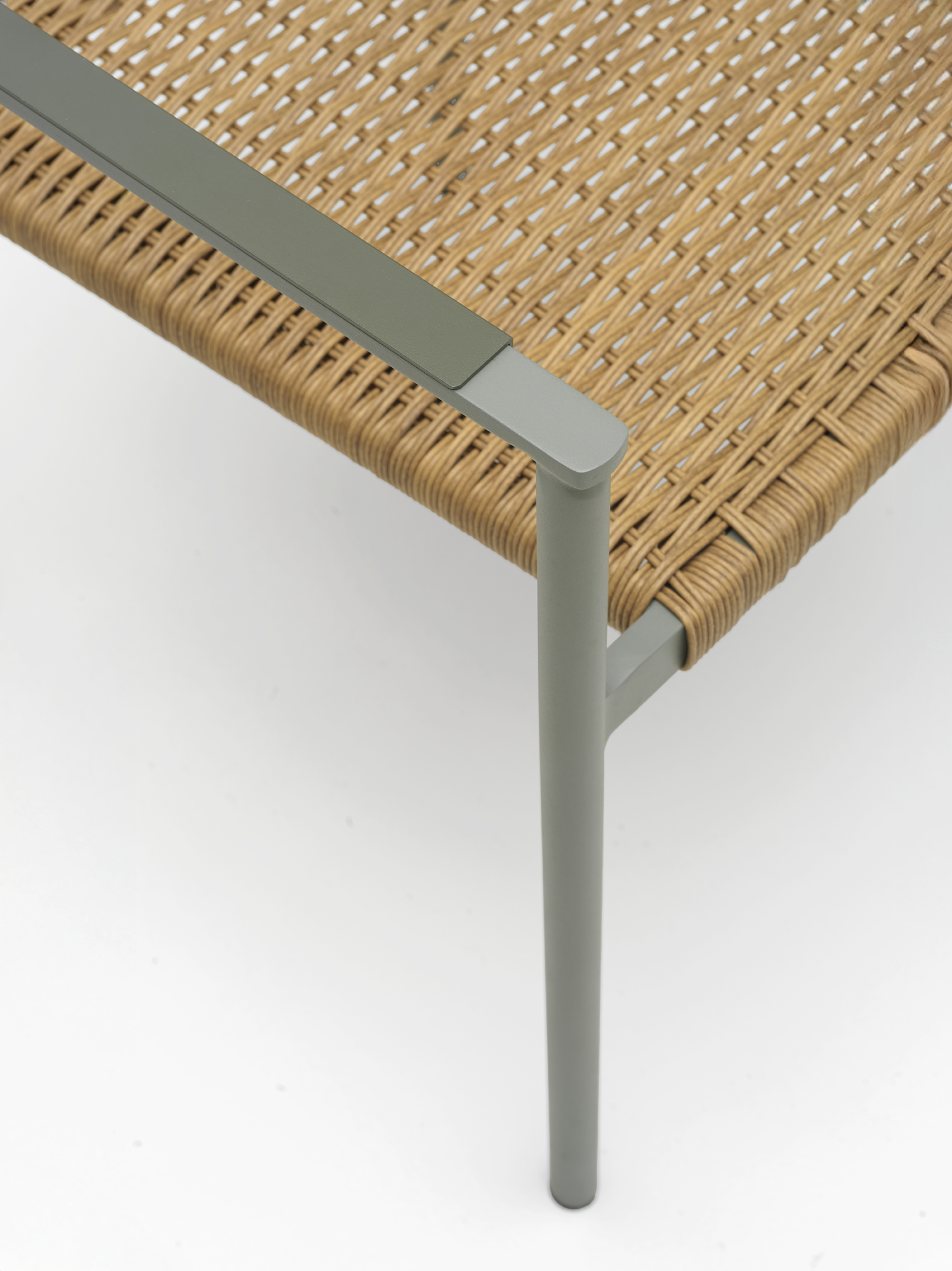 DK matstol Dusty Green/Natur