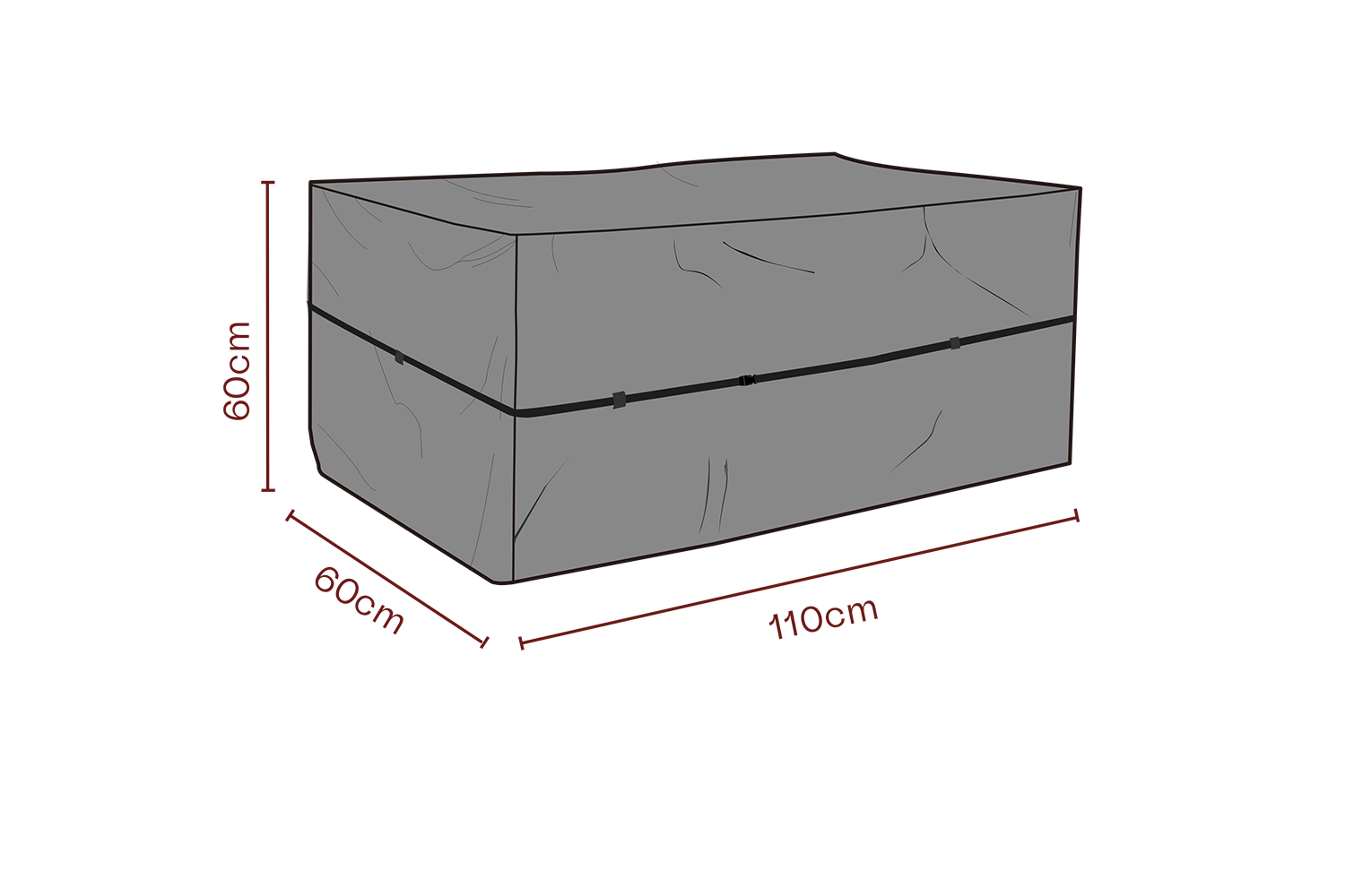 Möbelskydd dynbox Svart - Vattentät