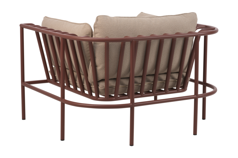 Collier fåtölj Zin Red/Teddy Beige