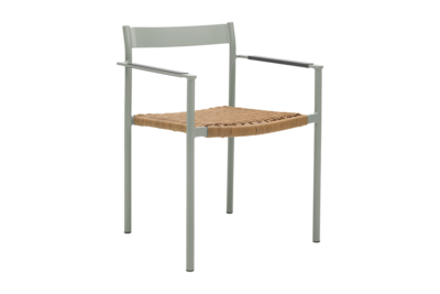 DK matstol Light Grey/Natur
