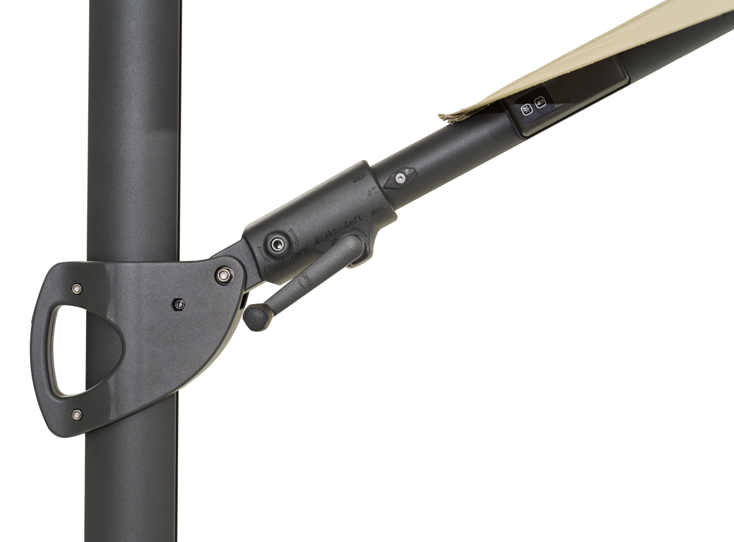 Cilento parasoll Light Grey/Khaki