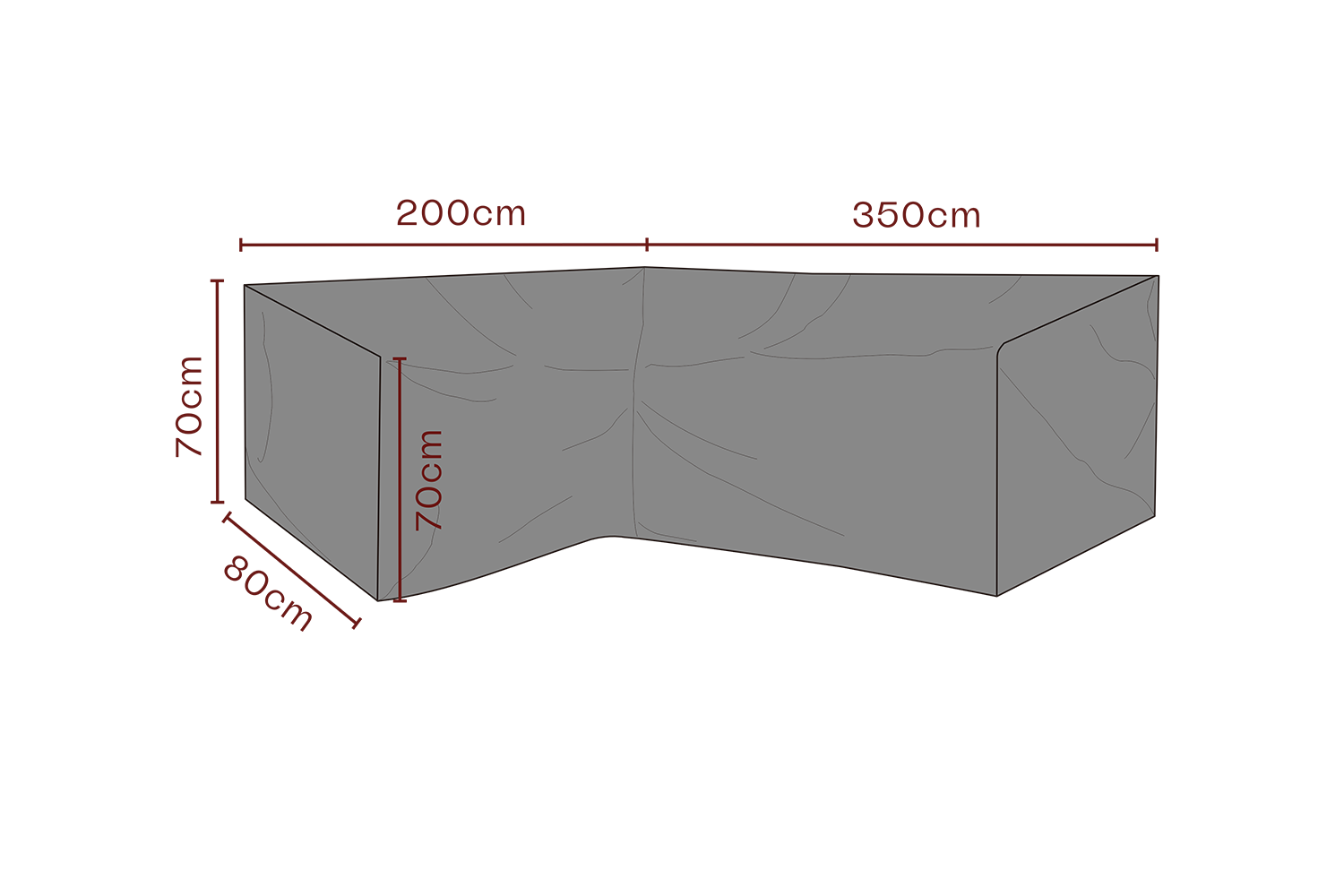 Möbelskydd hörnsoffa Svart - Andas