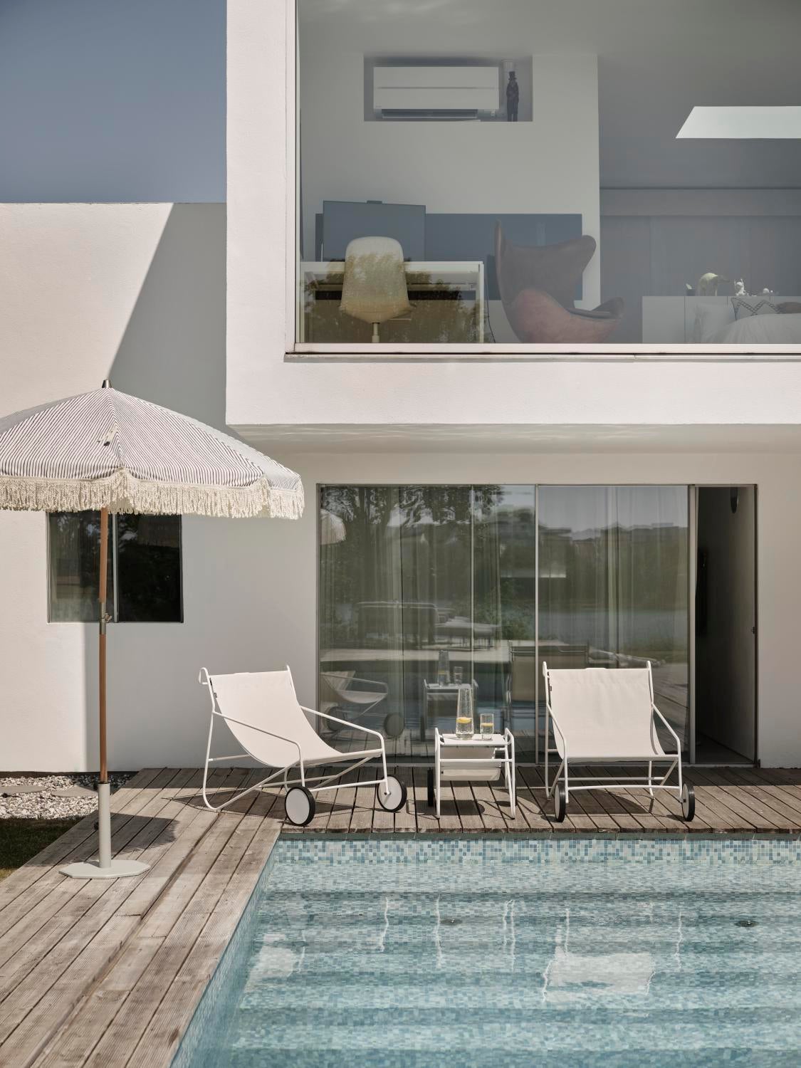 Gatsby parasoll Grey Stripe